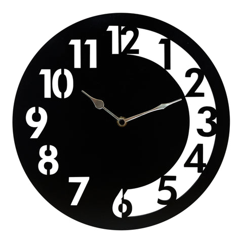 Reloj Negro Amsterdam 30 x 30 cm