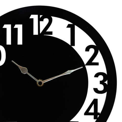 Reloj Negro Amsterdam 30 x 30 cm
