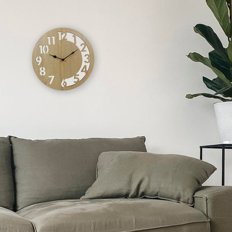 Reloj Beige Amsterdam 30 x 30 cm