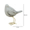 Escultura Pajaro Lado Blanco Bianco 14.5X21cm