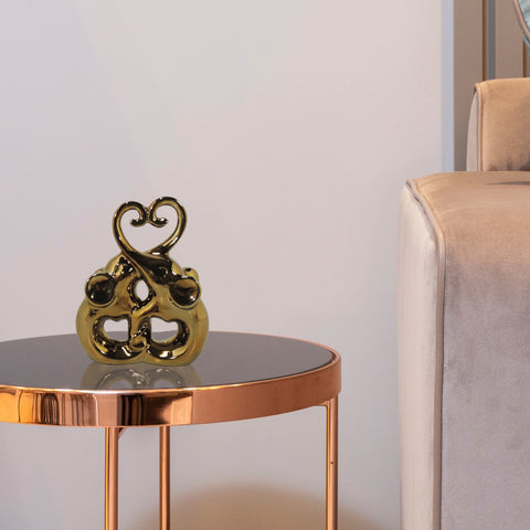 Escultuta Elefante corazón Oro Tanzania 16.5 x 5.5 x 20.5 cm