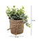 Matera yute hojas Multicolor Garden 10 x 10 x 15 cm