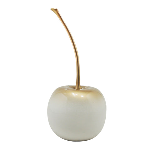 Fruta Cereza Blanco oro 13.5 x 13.5 x 27.5 cm