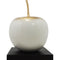 Escultura cereza grande Blanco oro 19X45 Cm