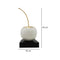 Escultura cereza grande Blanco oro 19X45 Cm