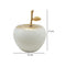 Fruta Manzana Blanco oro 12 x 17 cm