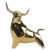 Escultura Toro Oro Gold 18x20cm
