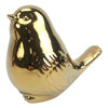 Escultura Pájaro Oro Cromo 12.5X10.5Cm