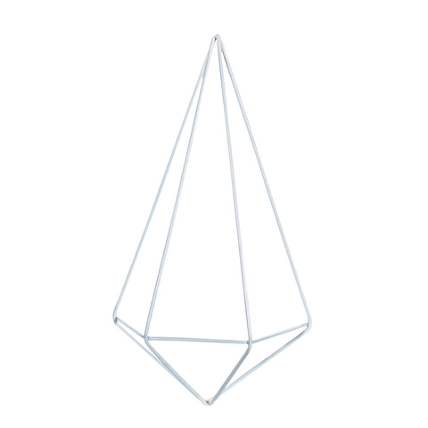 Aplique Diamante Pared Blanco Wire 16.5x28cm