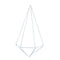 Aplique Diamante Pared Blanco Wire 16.5x28cm