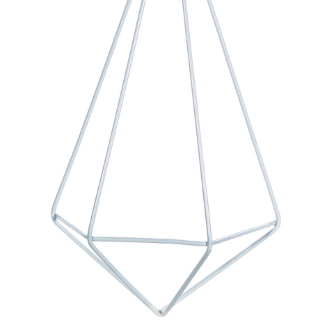 Aplique Diamante Pared Blanco Wire 16.5x28cm