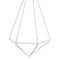 Aplique Diamante Pared Blanco Wire 16.5x28cm