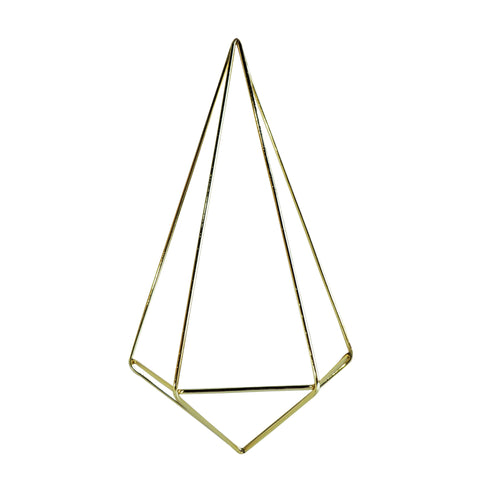 Aplique Diamante Pared Oro Wire 16.5x28cm
