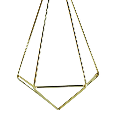 Aplique Diamante Pared Oro Wire 16.5x28cm