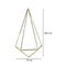 Aplique Diamante Pared Oro Wire 16.5x28cm