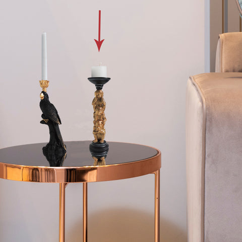 Candelabro micos Oro Congo 10 x 30 cm