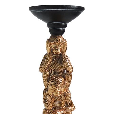 Candelabro micos Oro Congo 10 x 30 cm