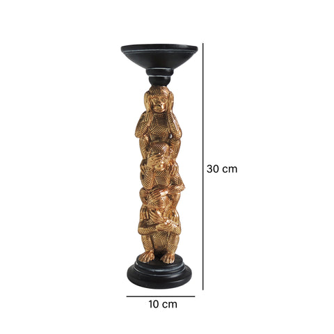 Candelabro micos Oro Congo 10 x 30 cm