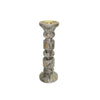 Candelabro Gris Emperador 10.5x10.5x30 cm