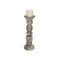Candelabro Gris Emperador 10.5x10.5x30 cm