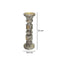 Candelabro Gris Emperador 10.5x10.5x30 cm