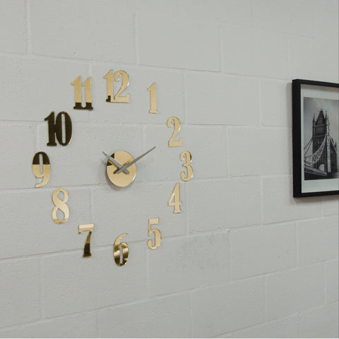 Reloj 3D Amsterdam Oro 70 x 70 cm