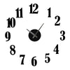 Reloj 3D Amsterdam Negro 70 x 70 cm