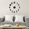 Reloj 3D Amsterdam Negro 70 x 70 cm