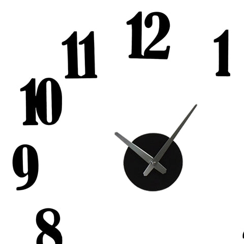 Reloj 3D Amsterdam Negro 70 x 70 cm