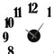 Reloj 3D Amsterdam Negro 70 x 70 cm