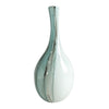 Florero Blanco Azul Rio 14.5X36 cm