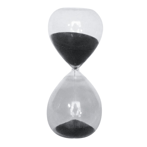 Reloj de Arena Cronos Negro 8 x 20 cm