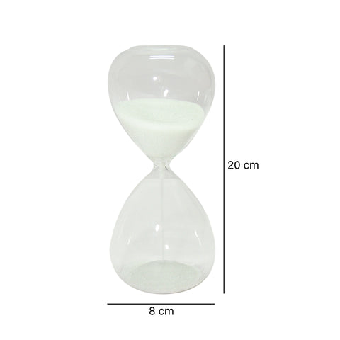 Reloj de Arena Cronos Blanco 8 x 20 cm