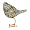 Escultura Pajaro Lado Gris Emperador 14.5x21 cm