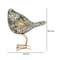 Escultura Pajaro Lado Gris Emperador 14.5x21 cm