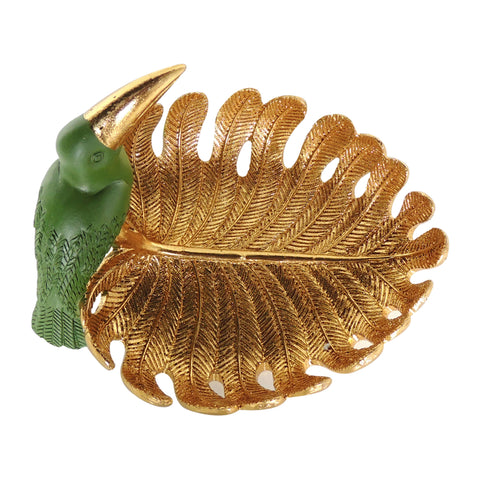 Bandeja tucan Verde oro Etiopia 17x19.5x13 cm