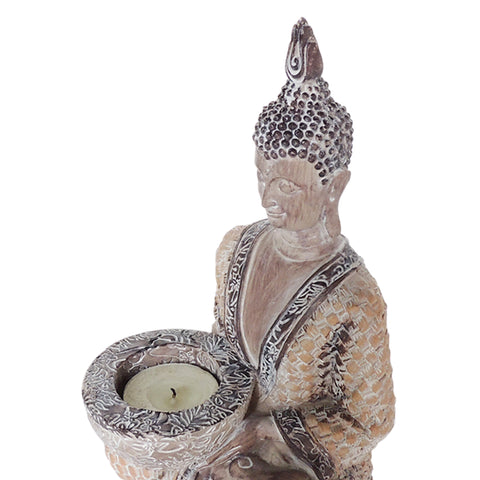 Escultura Buda Cafe  Arya 13x11x20 cm