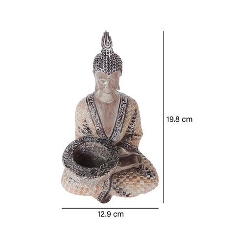 Escultura Buda Cafe  Arya 13x11x20 cm