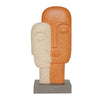Escultura Cara Multicolor Etiopia 13.5X8X28 cm