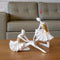 Escultura Bailarina Blanco Oro Ebud 24X13X21 cm
