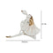 Escultura Bailarina Blanco Oro Ebud 24X13X21 cm