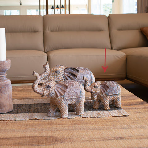 Escultura Elefante Beige Ebud 18.5x7.5x15.5 cm