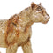 Escultura Leopardo Oro Etiopia 33X7X18 cm