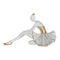 Escultura Bailarina Blanco Oro Ebud 25.5X12.5X14.5 cm