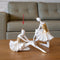 Escultura Bailarina Blanco Oro Ebud 25.5X12.5X14.5 cm