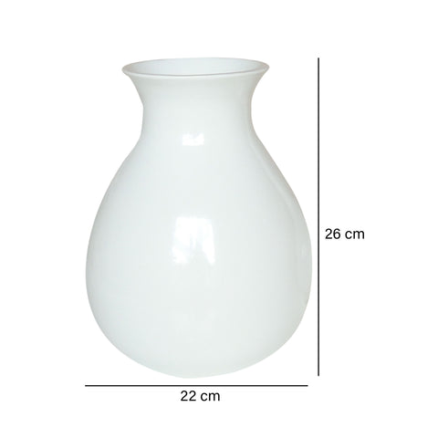 Jarrón Blanco Home 22X26 cm