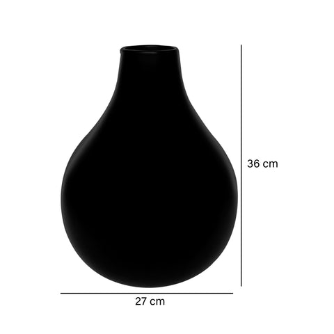 Jarrón Negro Home 27X36 cm