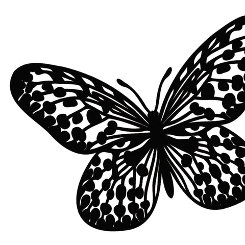 Apliques Set X3 Mariposa Negro