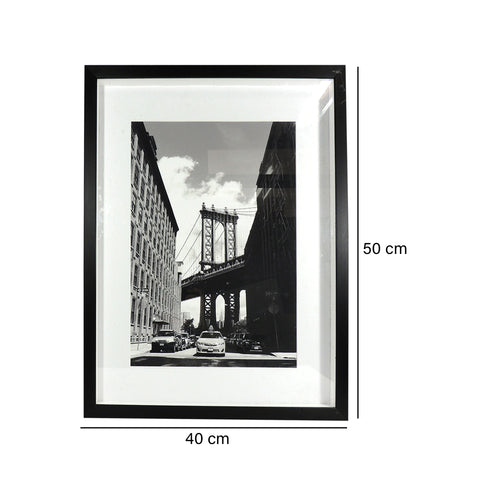 Cuadro Londres Negro London 40 x 4 x 50 cm