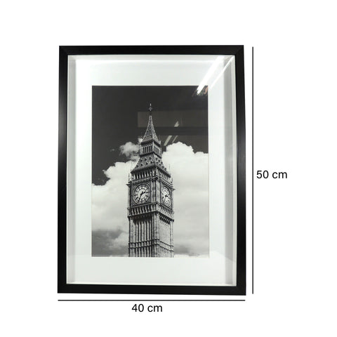 Cuadro Londres Negro London 40 x 4 x 50 cm